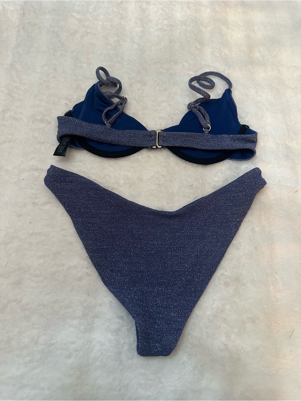 Beach Riot Purple Shimmer Underwire Bikini Set - Picture 7 of 12